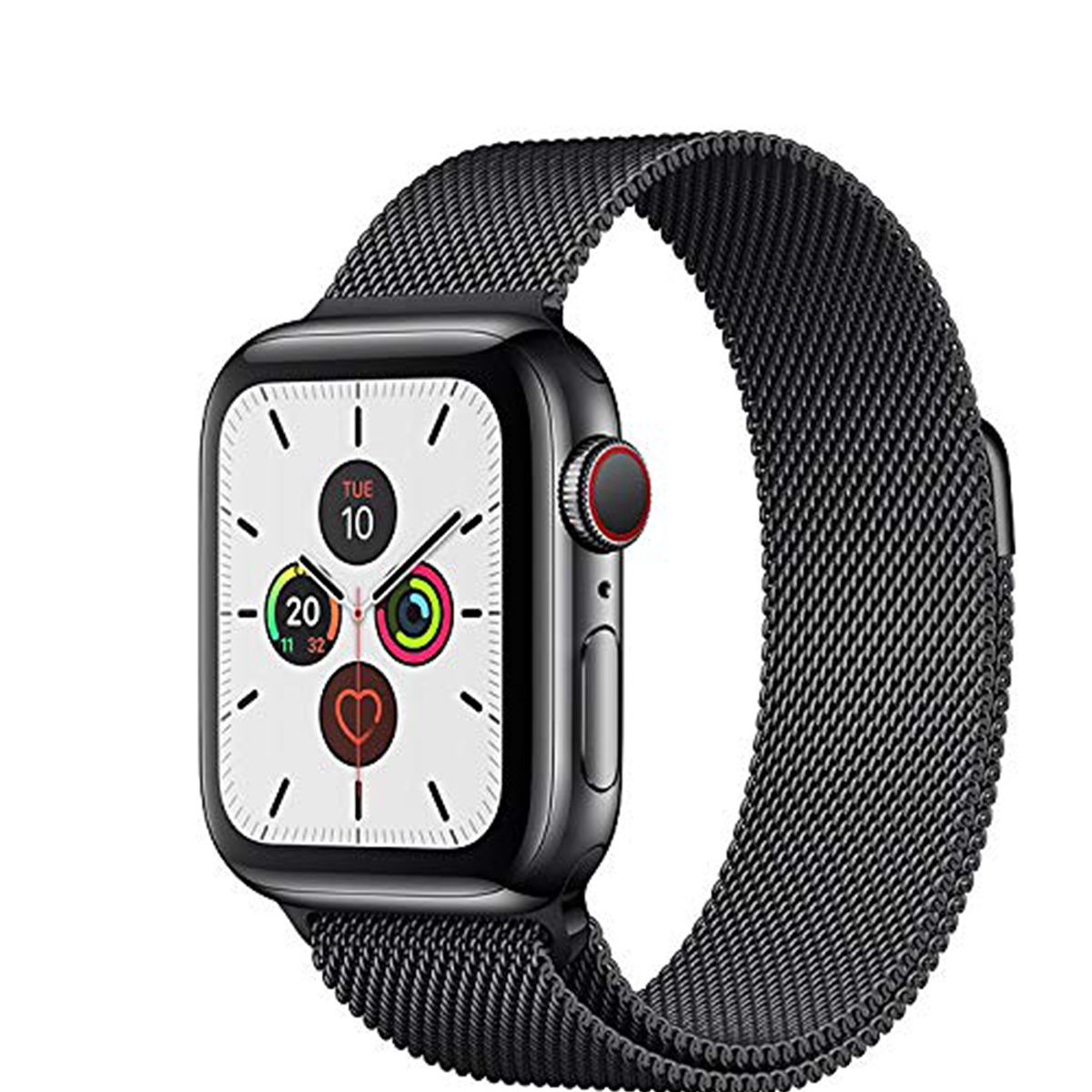 Apple Watch Series 5 GPS + Cellular MWX92AE/A 40mm Space Black Stainless Steel Case with Space Black Milanese Loop