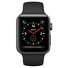 Apple Watch Series 3 GPS + Cellular, 38mm Space Grey Aluminium Case with Black Sport Band