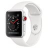 Apple Watch Series 3 GPS + Cellular, 42mm Silver Aluminium Case with White Sport Band