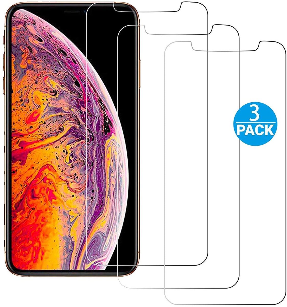 Trands Screen Protector iPhone 11 Pro, iPhone XS/X [5.8Inch] Tempered Glass IPHG648