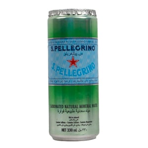 San Pellegrino Carbonated Natural Mineral Water 330 ml