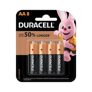 Duracell Type AA Alkaline Batteries, pack of 8
