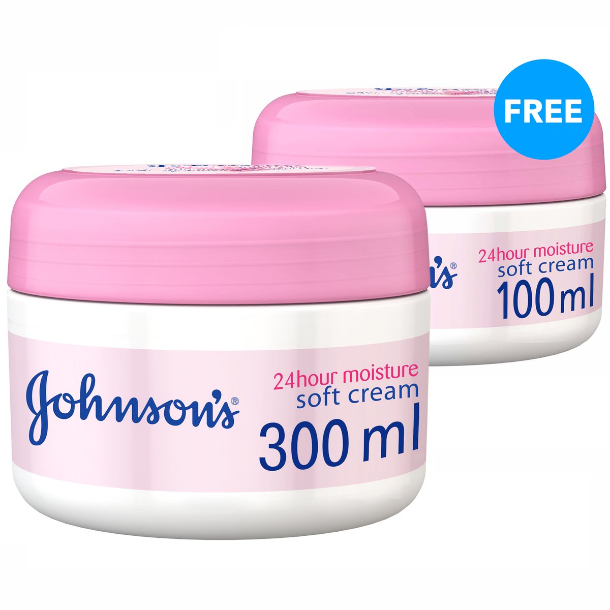Johnson & Johnson Soft Cream 24H Moisture 300 ml + 100 ml