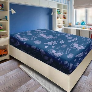 Disney Frozen II Fitted Bed Sheet for Kids-Super Soft, Fade Resistant (Official Disney Product) 90x190x25cm TRHA4255