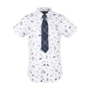 Ruff Boys Shirt Short Sleeve with Tie SB-04410L 2Y