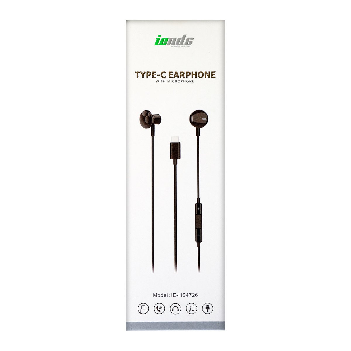 iends Type-C Earphone With Microphone IE-HS4726