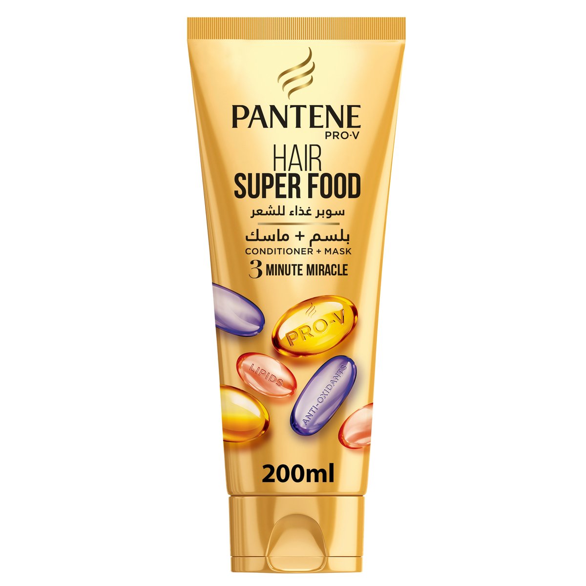 Pantene ProV Hair Super Food 3 Minute Miracle Conditioner 200ml Online at  Best Price | Hair Treatments&Mask | Lulu Egypt price in Saudi Arabia | LuLu  Saudi Arabia | supermarket kanbkam