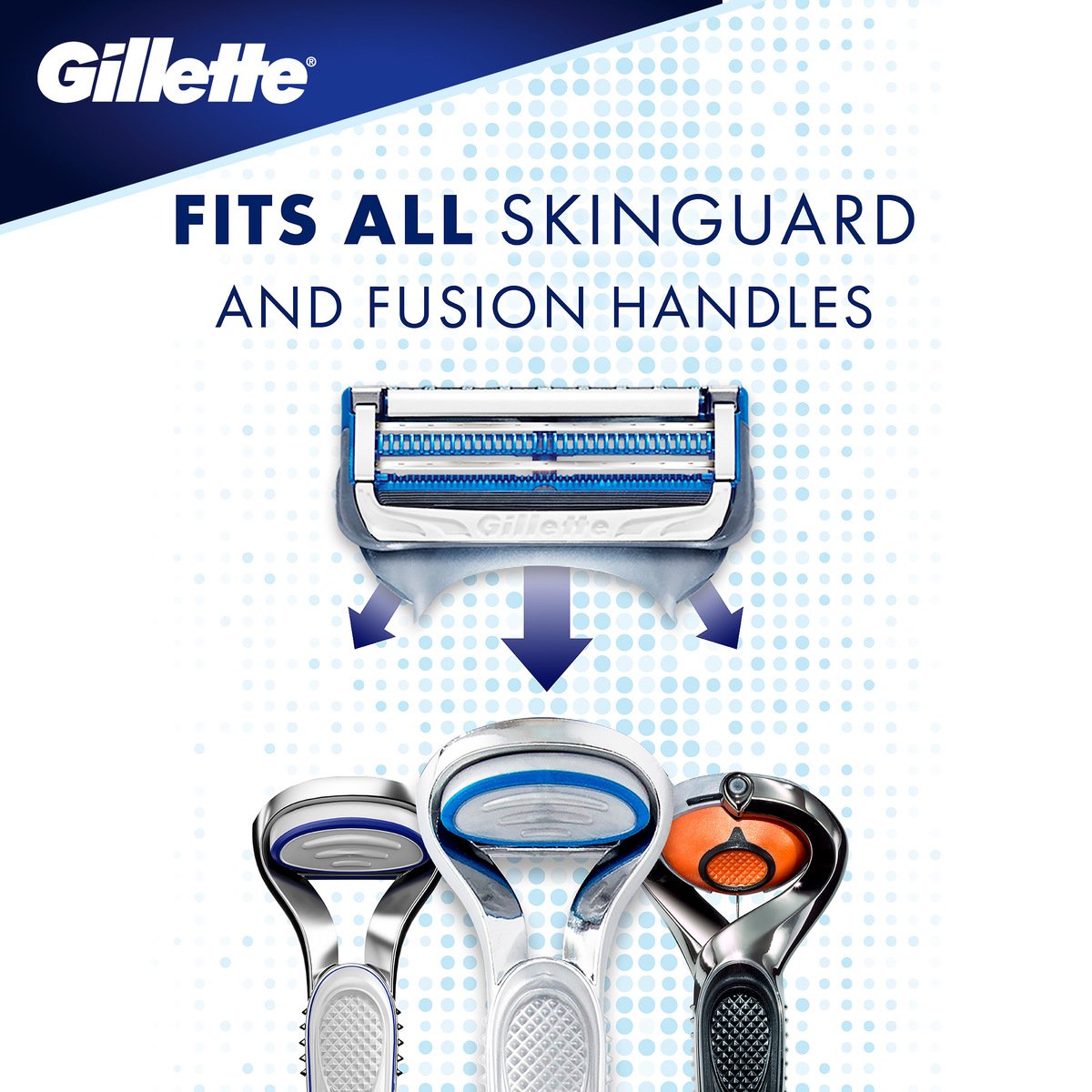 Gillette Skin Guard Men's Razor Blades Refill For Sensitive Skin 8 pcs