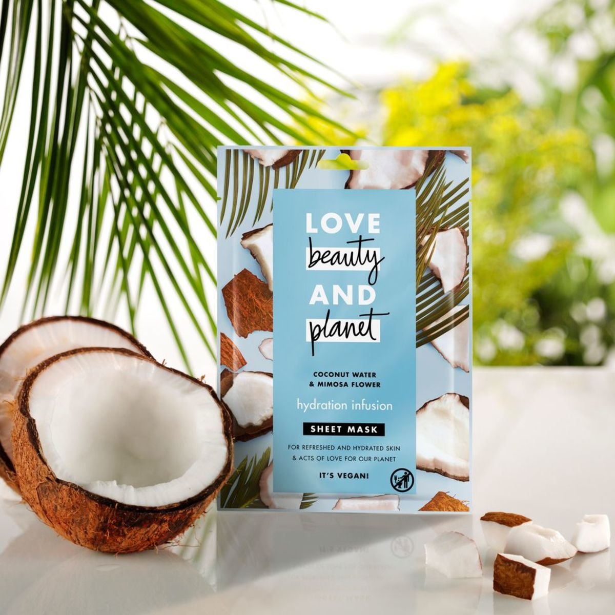 Love Beauty and Planet Sheet Mask Hydration Infusion Coconut Water & Mimosa Flower 1 pc
