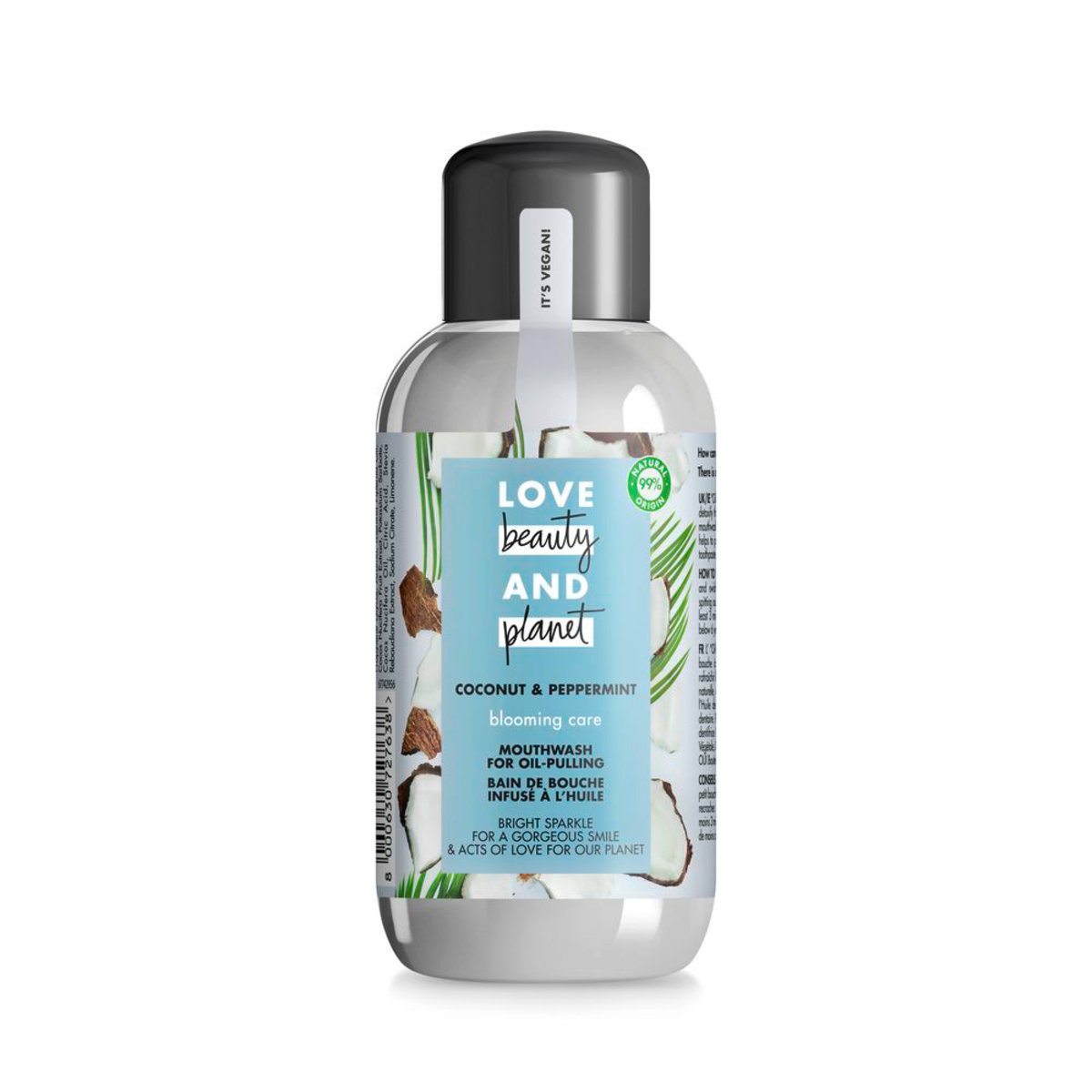 Love Beauty and Planet Blooming Care Coconut and Peppermint Oil-Pulling Mouthwash 250 ml