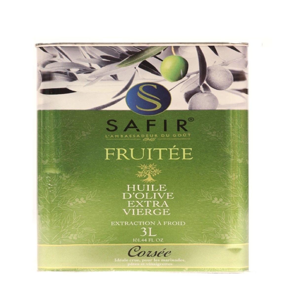 Safir Fruitee Extra Virgin Olive Oil 3Litre
