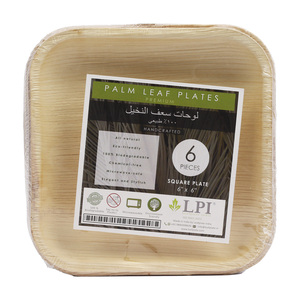 Areca Leaf Plate Square 6