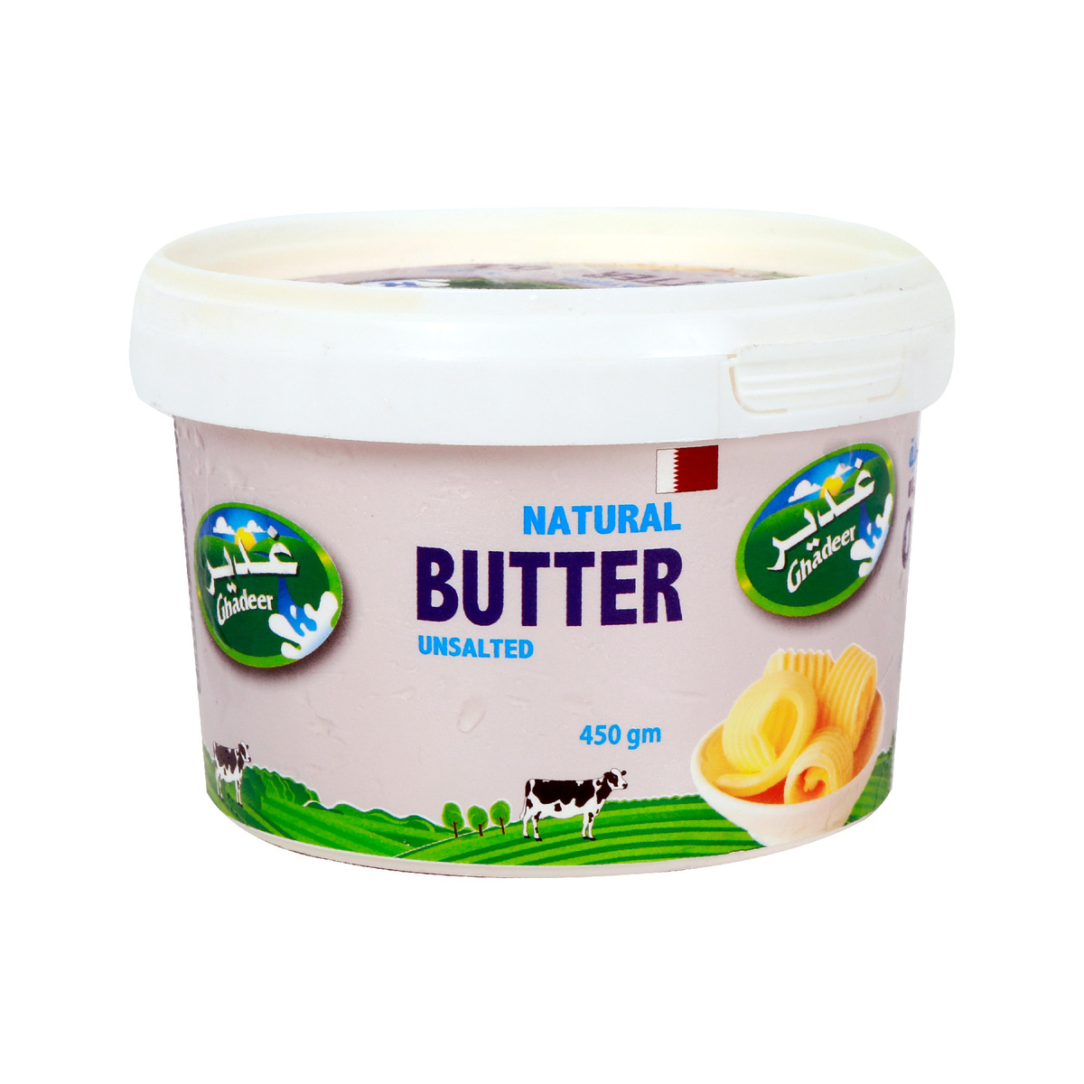 Ghadeer Natural Butter Unsalted 450g