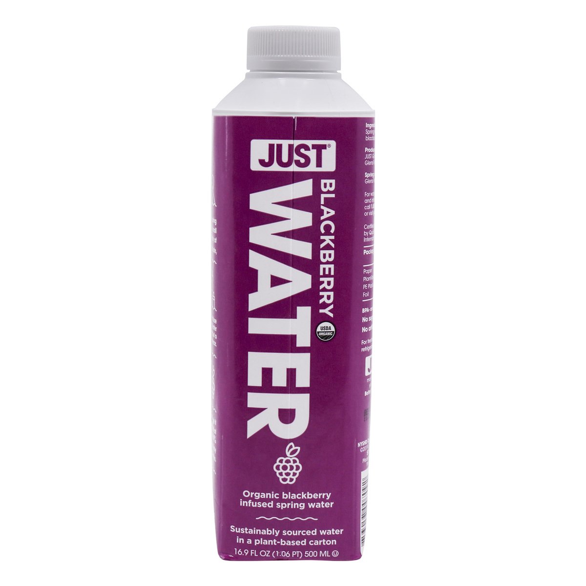 Just Water Organic Blackberry Spring Water 500ml
