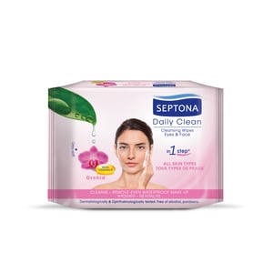 Septona Daily Clean Cleansing Wipes Orchid 20pcs