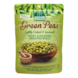 DJ&A Green Peas Crispy & Delicious Snacks 75g