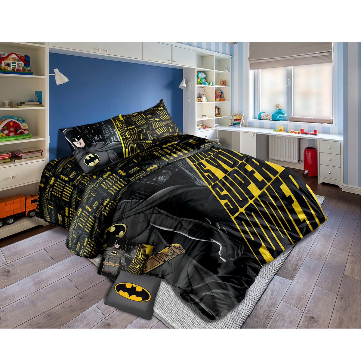 Batman Kids Comforter 4pcs Set 165x230cm TRHA636