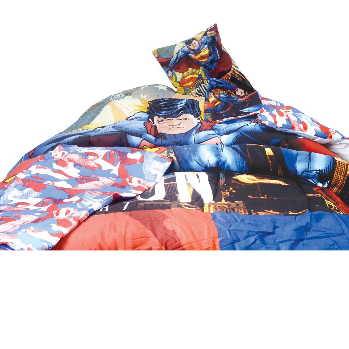 Superman Kids Comforter 4pcs Set 165x230cm TRHA637