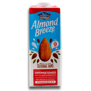 Blue Diamond Almond Breeze Unsweetened 1Litre