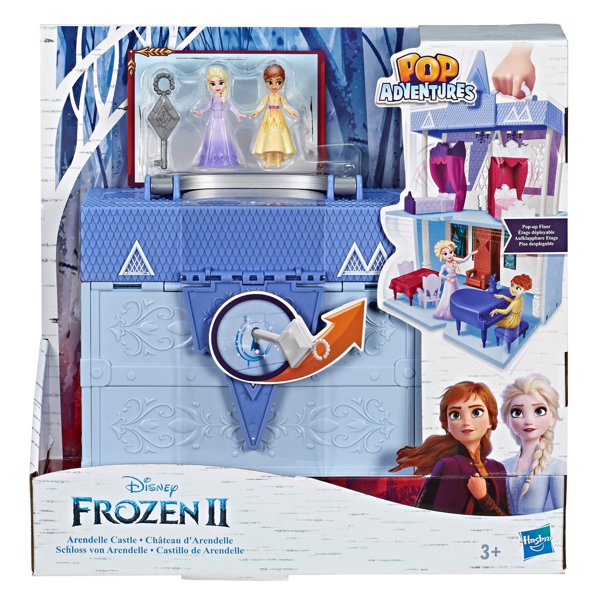 Disney Frozen-II Pop Adventures Arendelle Castle Playset With Handle E6548