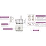 Kenwood Food Processor 750W Multi-Functional with 3 Interchangeable Disks, Blender, Whisk, Dough Maker FDP03 White