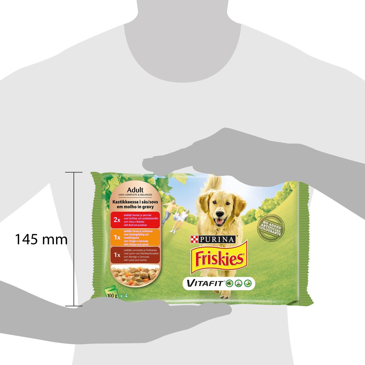 Purina Friskies Dog Food Variety Pack Pouch 4 x 100 g