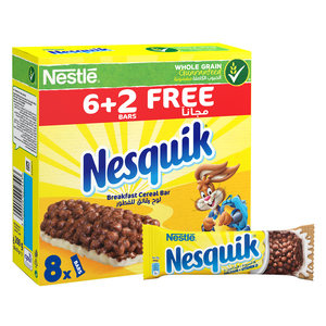 Nestle Nesquik Breakfast Cereal Bar 25g 6+2