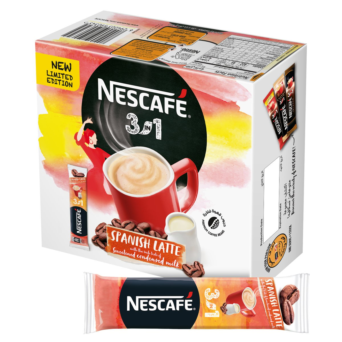 Nescafe 3in1 Spanish Latte Coffee Mix 10 x 22 g