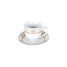 Pearl Noire Ceramic Cup & Saucer DO16156G 12pcs