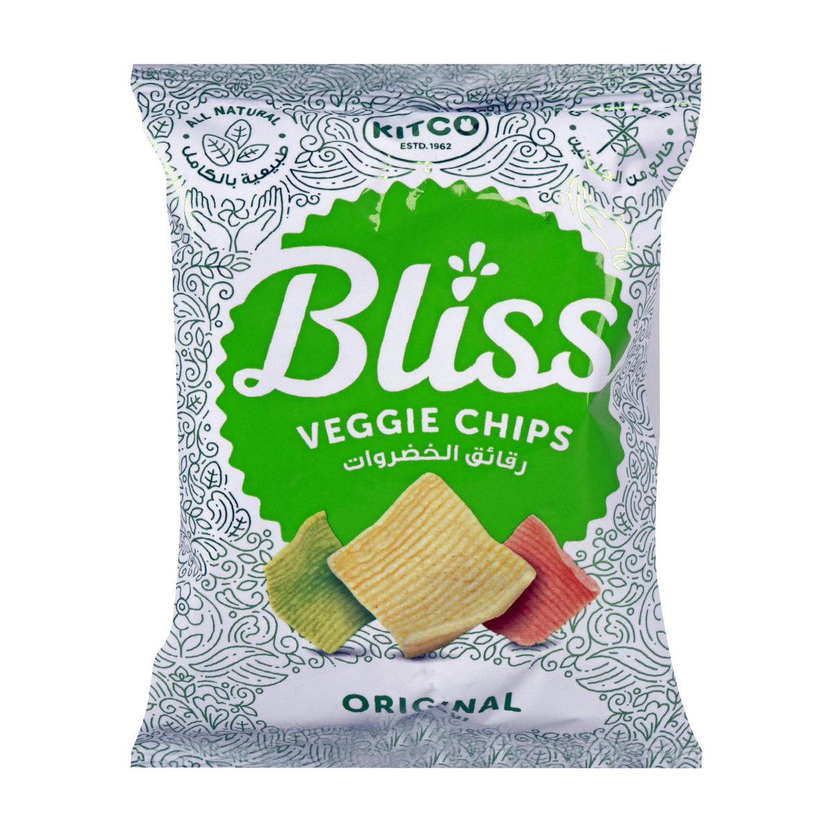 Buy Kitco Bliss Veggie Chips Original 27g Online at Best Price | Other Crisps | Lulu Kuwait in Kuwait