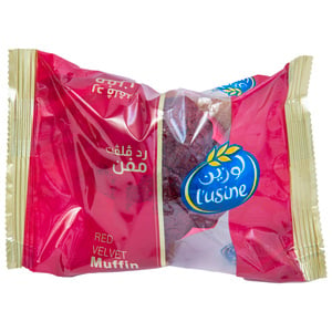 Buy Lusine Red Velvet Muffin 60 g Online at Best Price | Brought In Cakes | Lulu KSA in Kuwait