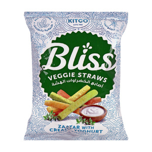 Kitco Bliss Veggie Straws Zaatar With Creamy Yoghurt 27g