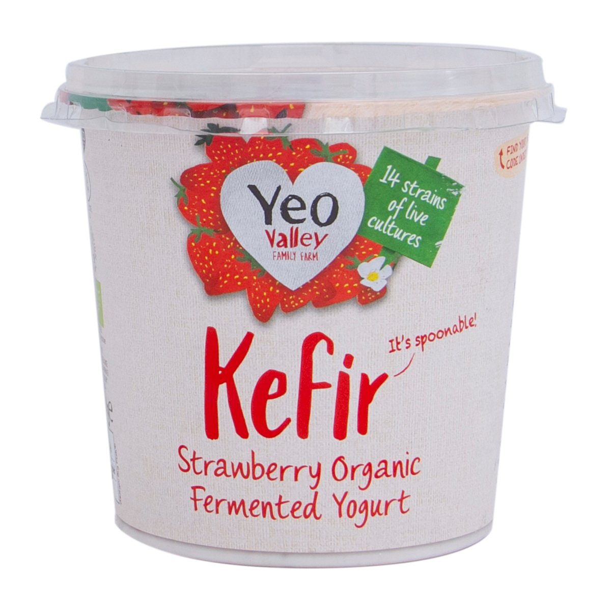 Buy Yeo Valley Kefir Organic Strawberry Yogurt 350 g Online at Best Price | Flavoured Yoghurt | Lulu Kuwait in Kuwait