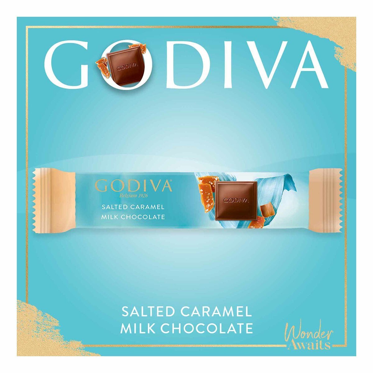 Buy Godiva Milk Chocolate Salted Caramel 32 g Online at Best Price | Covrd Choco.Bars&Tab | Lulu KSA in Saudi Arabia