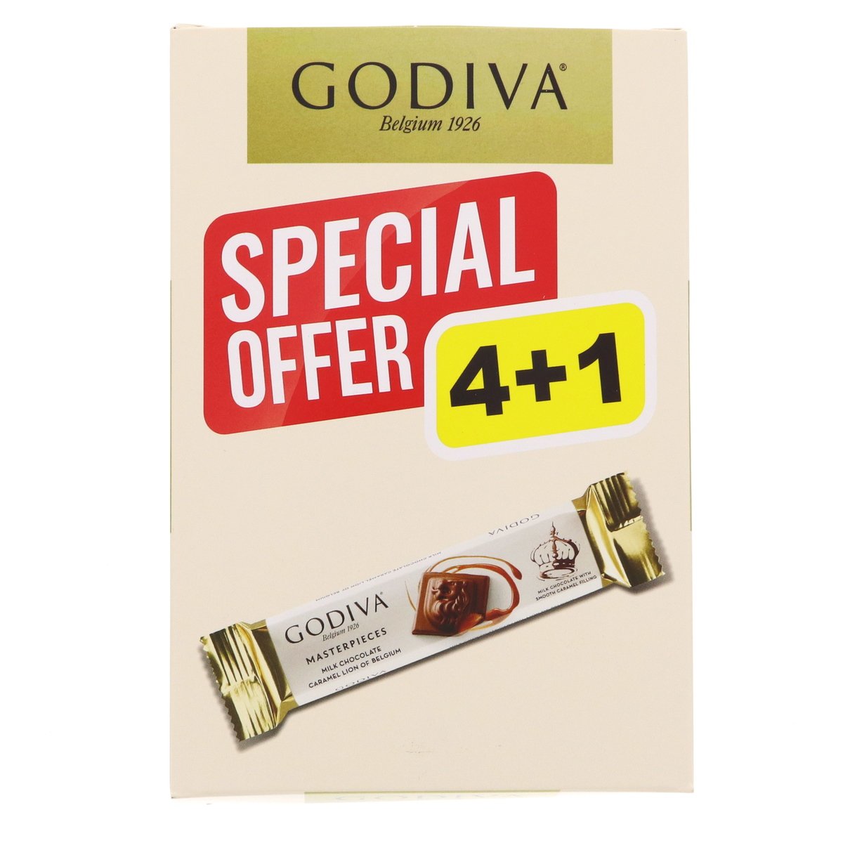 Godiva Masterpieces Milk Chocolate With Smooth Caramel Filling 5 x 32 g