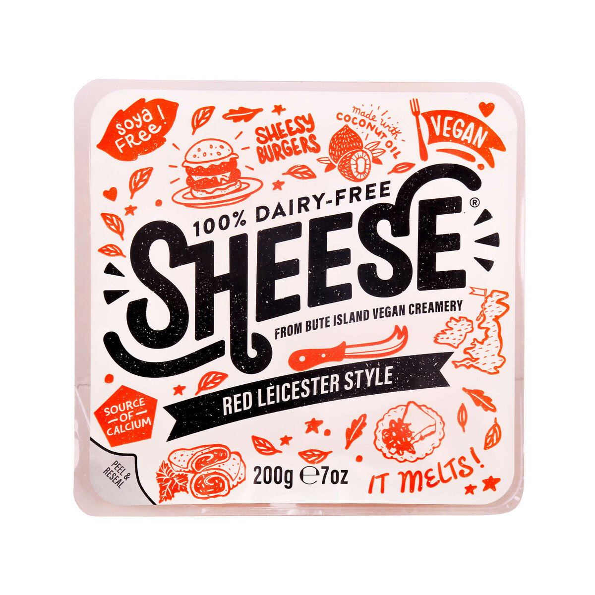 Sheese Red Leicester Style Block 200 g