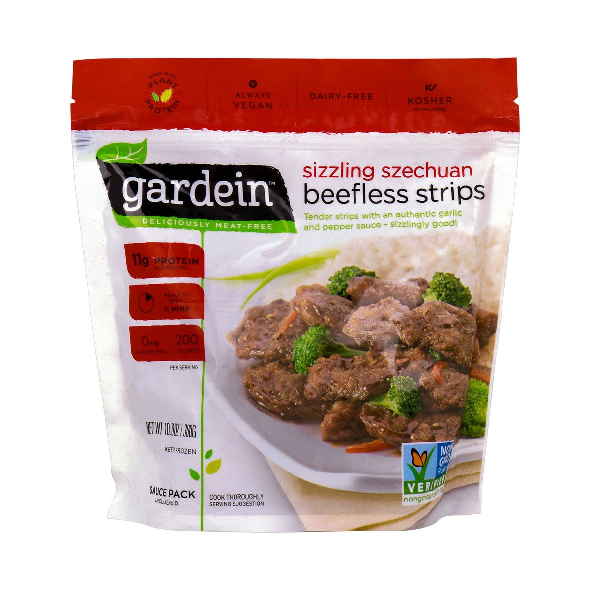 Gardein Meat Free Sizzling Szechuan Beefless Strips 300 g
