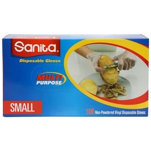Sanita Vinyl Gloves Small 100pcs