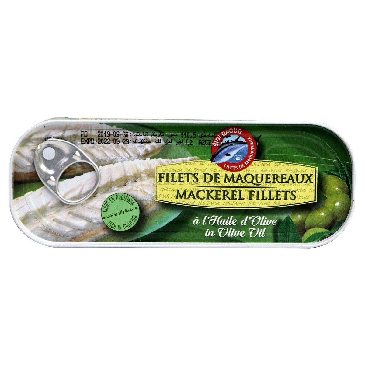 Sidi Daoud Mackerel Fillets in Olive Oil 170g