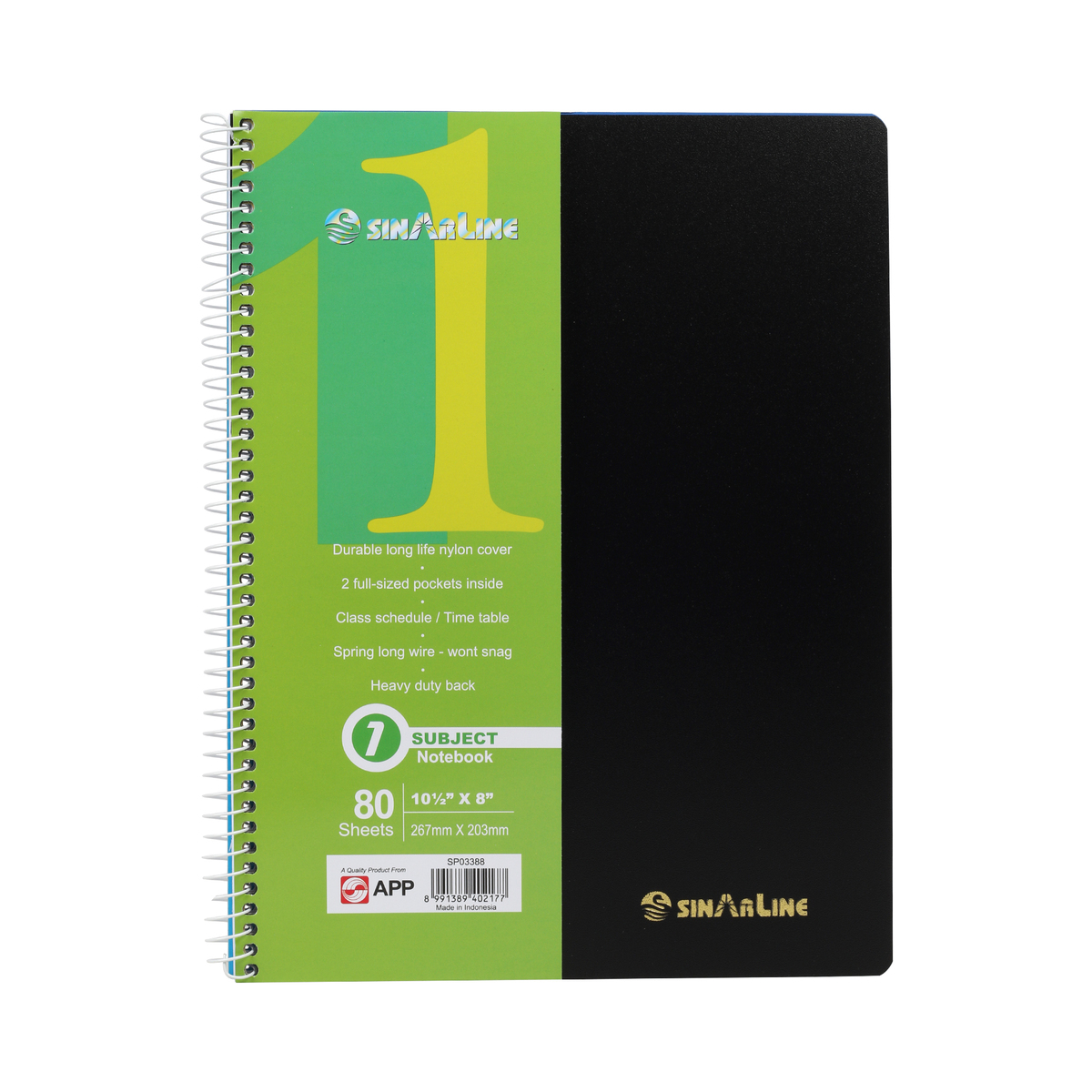 Sinar Line Note Book 1 Subject 80 Sheets