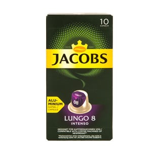 Jacobs Lungo 8 Intenso Ground Coffee Capsules 52g