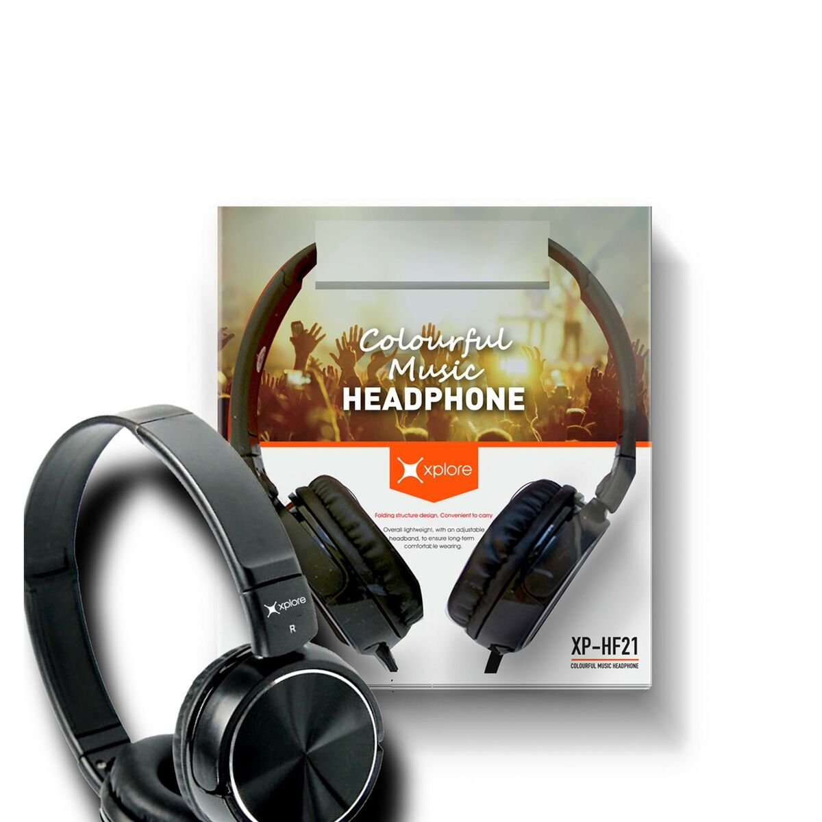 Xplore Wired Headphone XP-HF21 Black