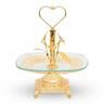 Home Glass Candy Tray With Stand TW7027G/H Gold