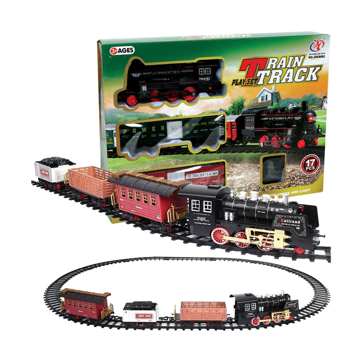 Skid Fusion Battery Operated TrainTrack Play Set 8801