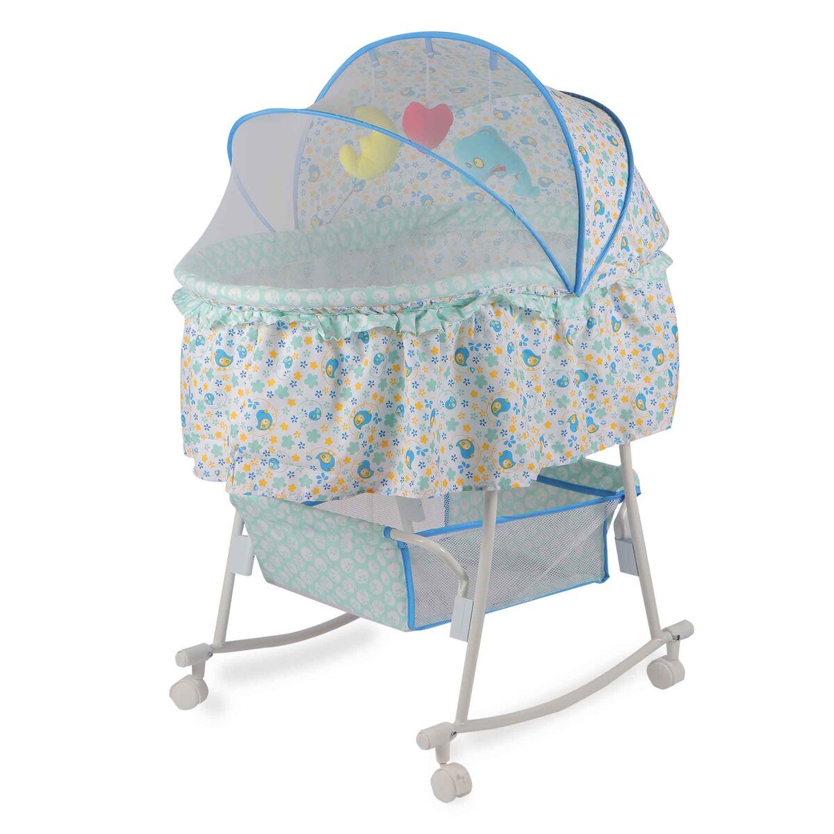 First Step Cradle With Mosquito Net P726 Blue