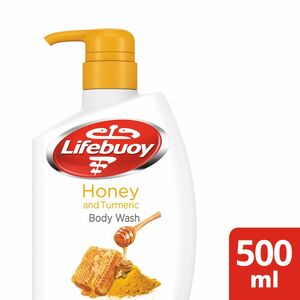 Buy Lifebuoy Antibacterial Honey And Turmeric Bodywash 500 ml Online at Best Price | Shower gel & body wash | Lulu KSA in Kuwait