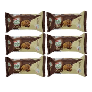 Britannia Nutri Choice Chocolate & Almond Oats  Cookies  75g 5+1