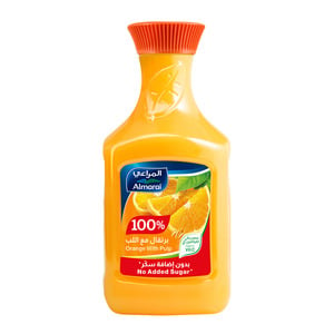 المراعي عصير البرتقال مع اللب 100% 1.5 لتر