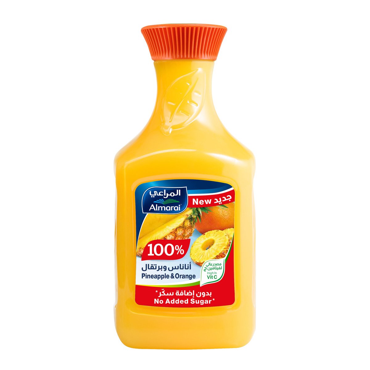 المراعي عصير البرتقال والأناناس 100% 1.5لتر