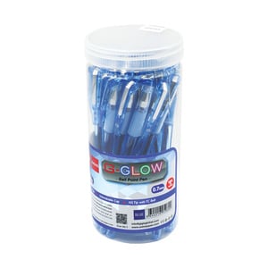 Unimax G-Glow Ball Pen Blue 0.7mm 25's